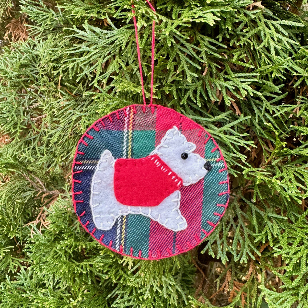 Downeast Thunder Farm Westie Ornament