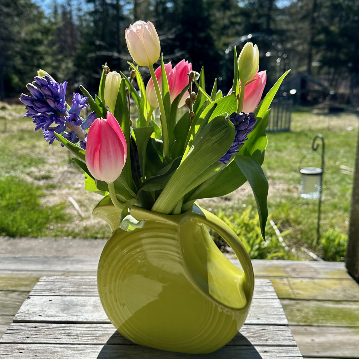 spring porch flowers