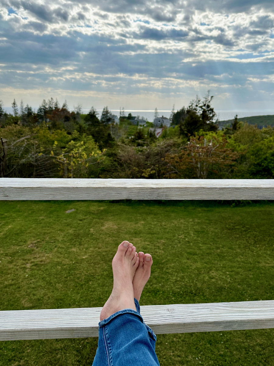 the view from the Flying Bridge, Monhegan