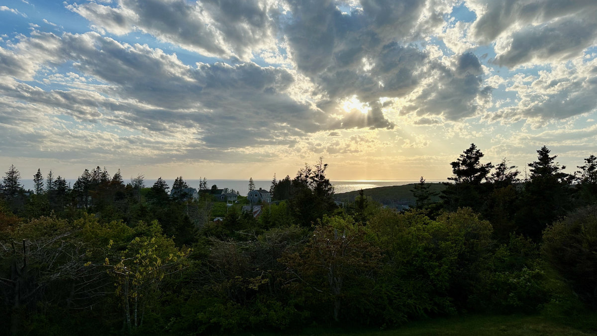 sunset from the Flying Bridge