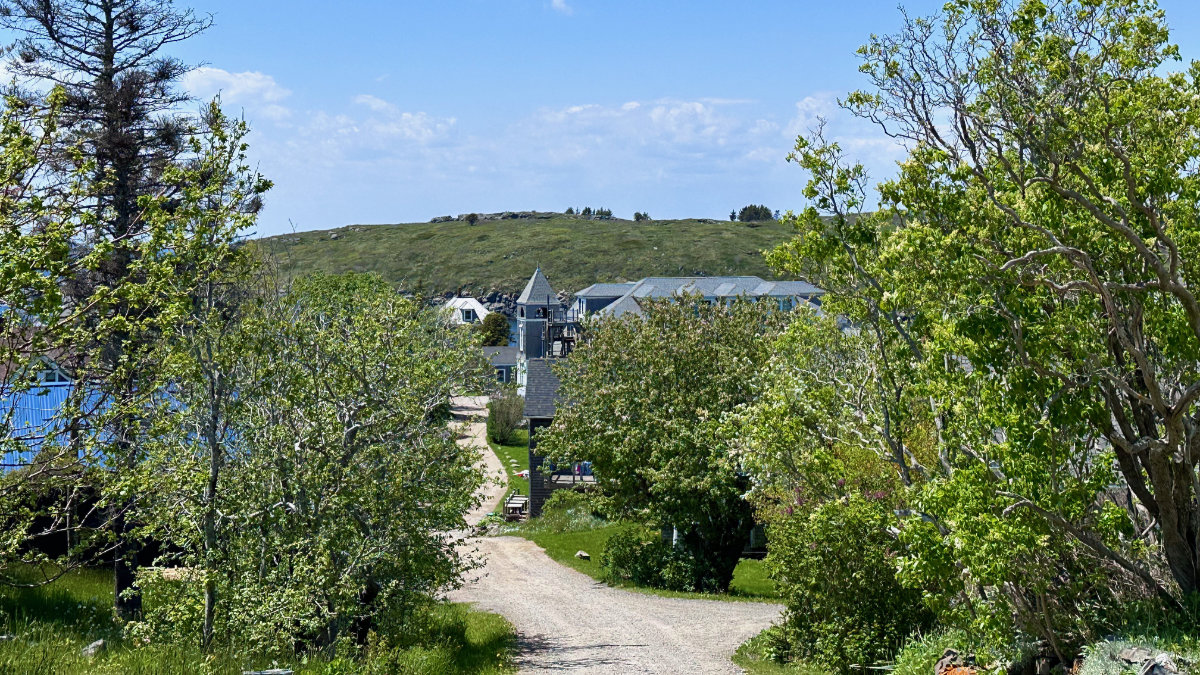the road home on Monhegan Island