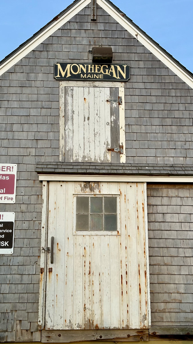 Monhegan Maine sign