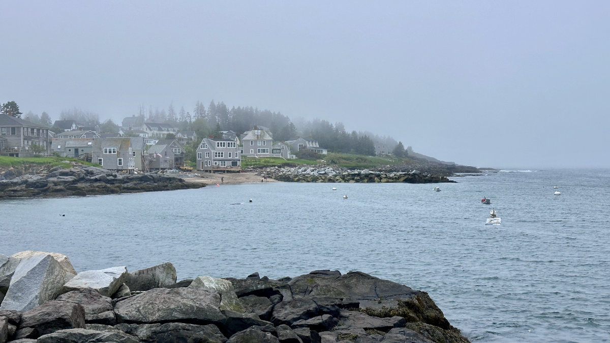 Monhegan's Swim Beach from the dock