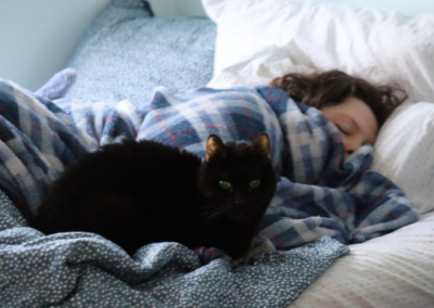 Boo watching over Hannah