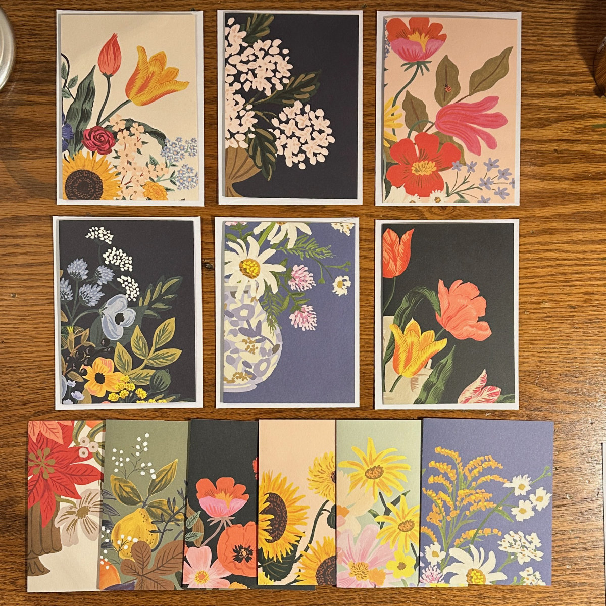 recycled calendar greeting cards